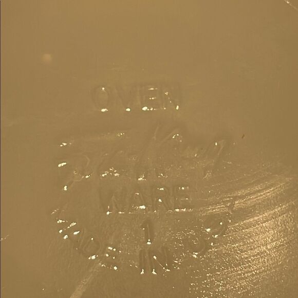 Vintage Fire King White and Gold Serveware Platter - Picture 12 of 12